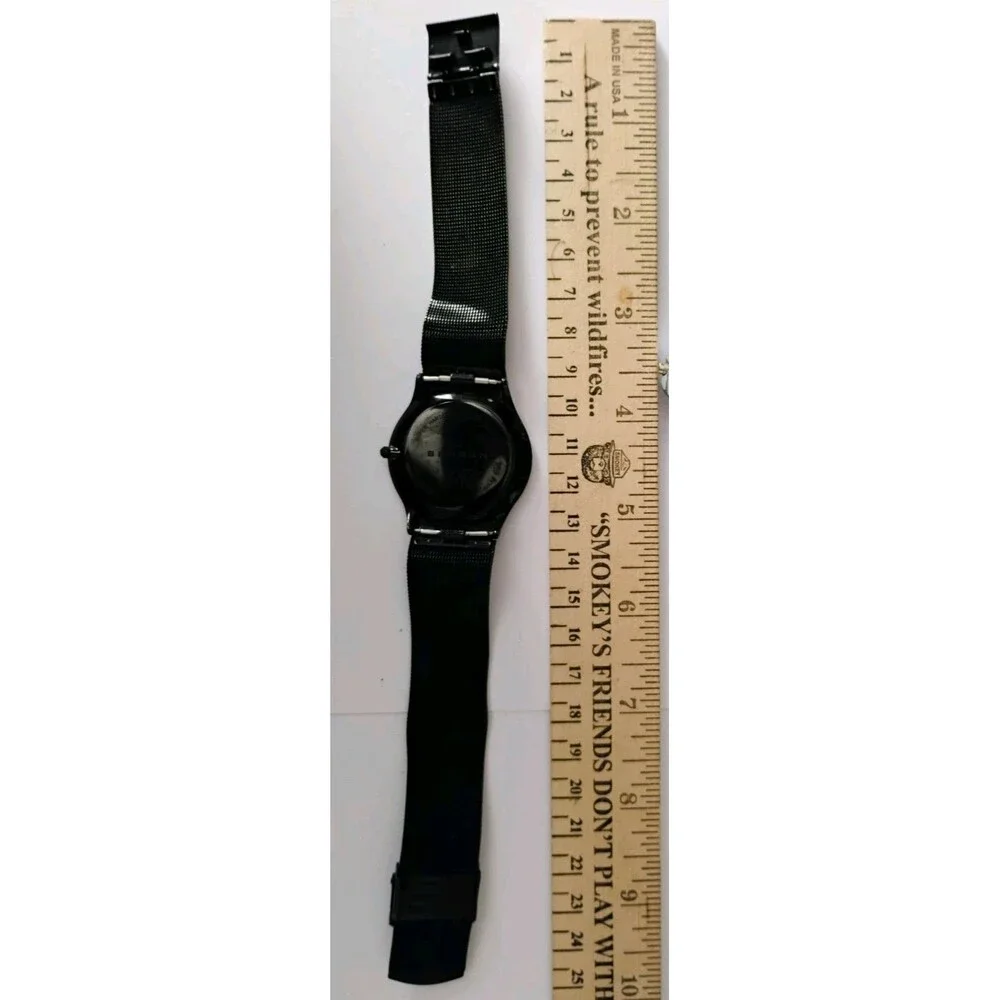 Skagen 233XLTMB Titanium Mens Watch Black Dial Mesh Band Date 24-Hour Ultra Slim